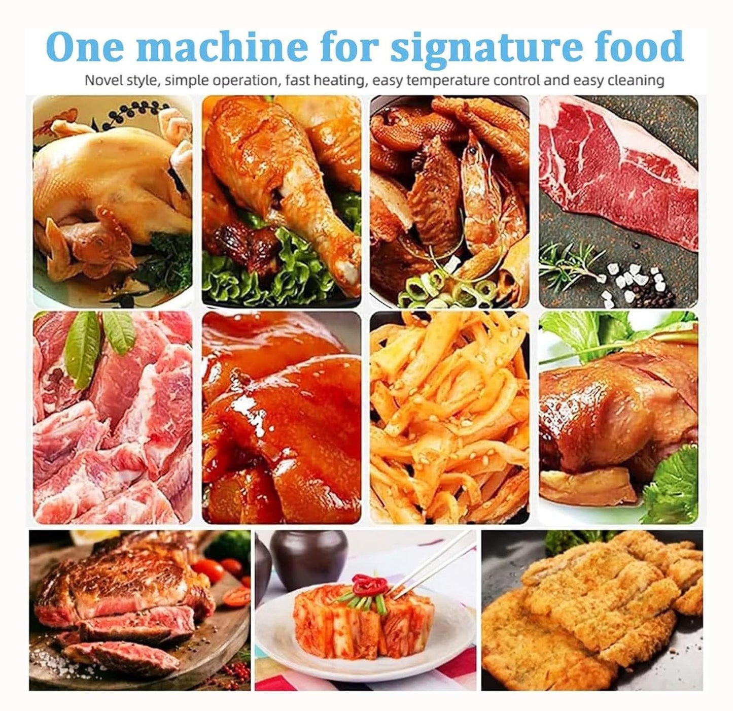 Commercial Meat Tumbler Marinator,18L/39LBVacuum Tumbler Marinating Machine with Bidirectional Rotation,Stainless Steel Vacuum Curing Machine,for Chicken Beef Pork Mutton Steak House