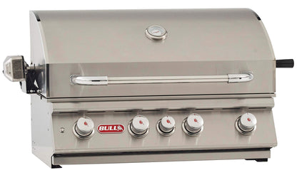 Bull Outdoor Products BBQ 47628 Angus 75,000 BTU Grill Head, LP, 304 Stainless Steel, 4 Burners, 810 sq. Inches, Twin Lights, Rotisserie Kit