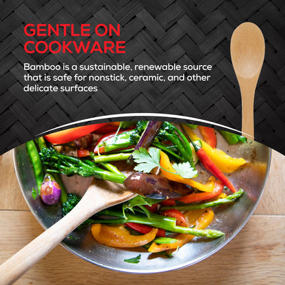 Helen’s Asian Kitchen Bamboo Kitchen Spoon Cooking Utensil, 10-Inch