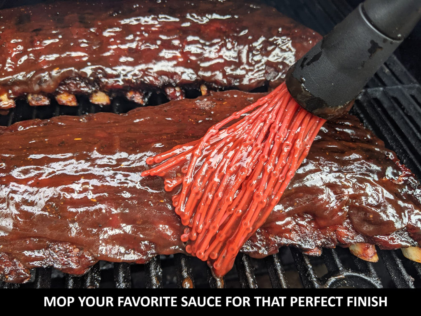 BBQ Smoker Grill Professional Meat Injector Syringe Kit for Smoking with Case, Heat Resistant Non Slip Gloves and Silicone Mop Brush for Turkey Marinade Injection