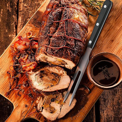 Stainless Steel Carving Forks, 2 Pcs, Electroplated Handle, for Outdoor BBQ, Turkey, Parties