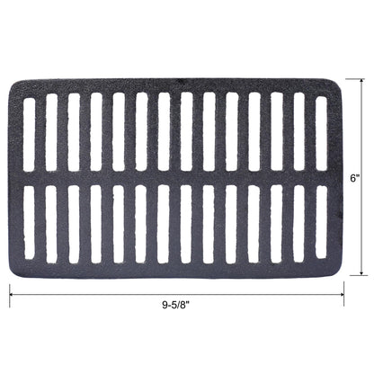 16" Rectangular Cast Iron Hibachi Grill, Portable Charcoal Grill With Vent Removable Grate, Yakitori Grills for Outdoor Camping Cooking, Enameled (Rectangular)