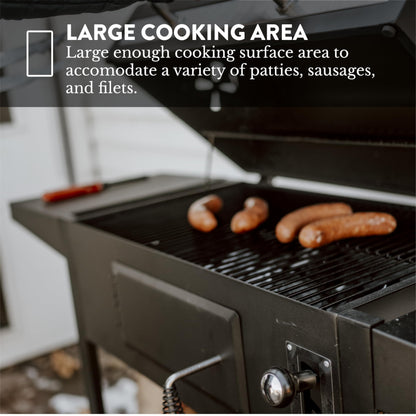 Gas One Charcoal Grill – 24-inch BBQ Charcoal Grill – Charcoal Smoker with Multiple Tier Heat Control – Outdoor Grill for Camping, Picnic, Patio, Backyard Barbecue, Outdoor Cooking