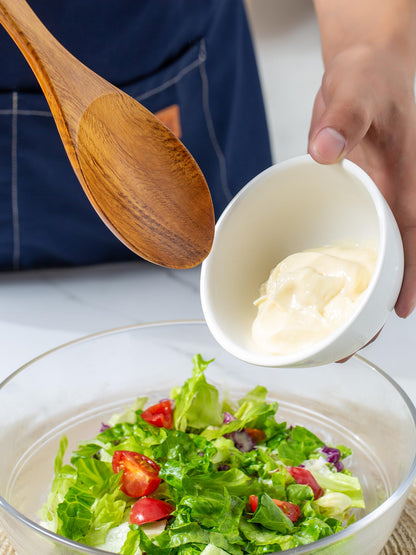 Wooden Mixing Spoon, 16.5 Inch Long Handled Wooden Spoons for Cooking And Stirring