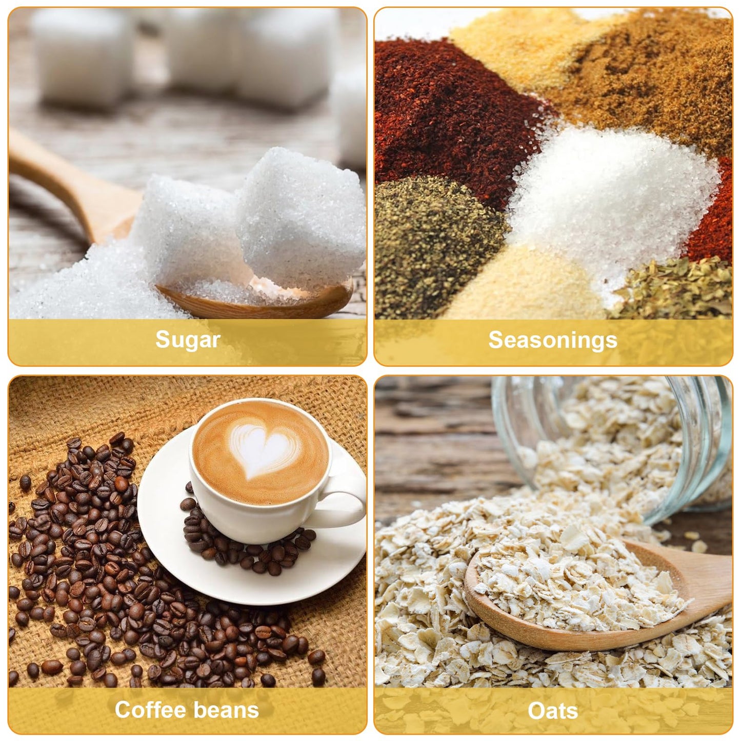 4 Pcs Small Wooden Spoons，3.5 Inch Mini Handmade Bulk Nature Tiny Spoons Little Wooden Teaspoons for Jars Sugar Coffee Creamer Honey Spices Salt Kitchen Supplies