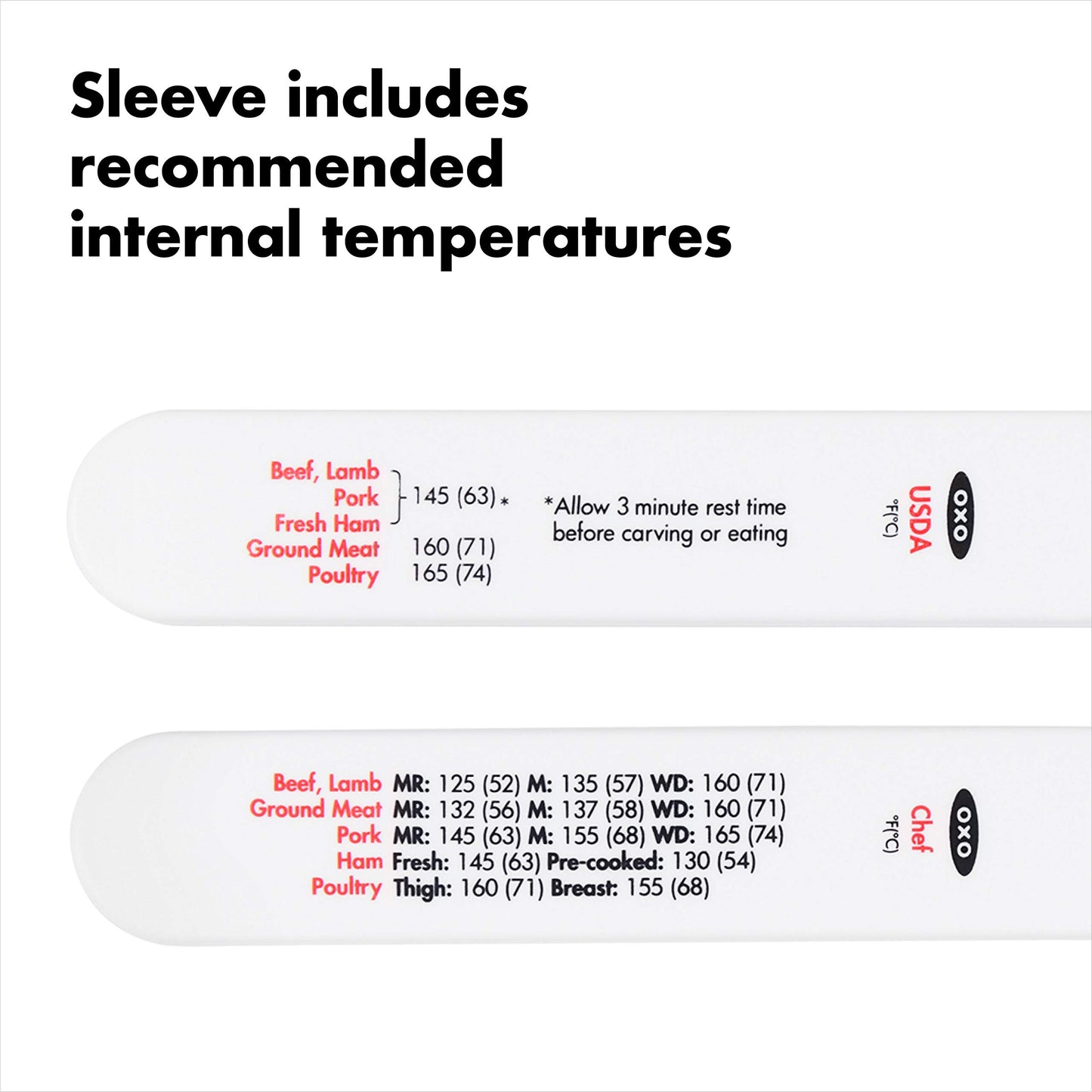 OXO Good Grips Chef's Precision Digital Instant Read Thermometer, Black