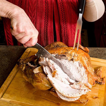 Stainless Steel Carving Forks, 2 Pcs, Electroplated Handle, for Outdoor BBQ, Turkey, Parties