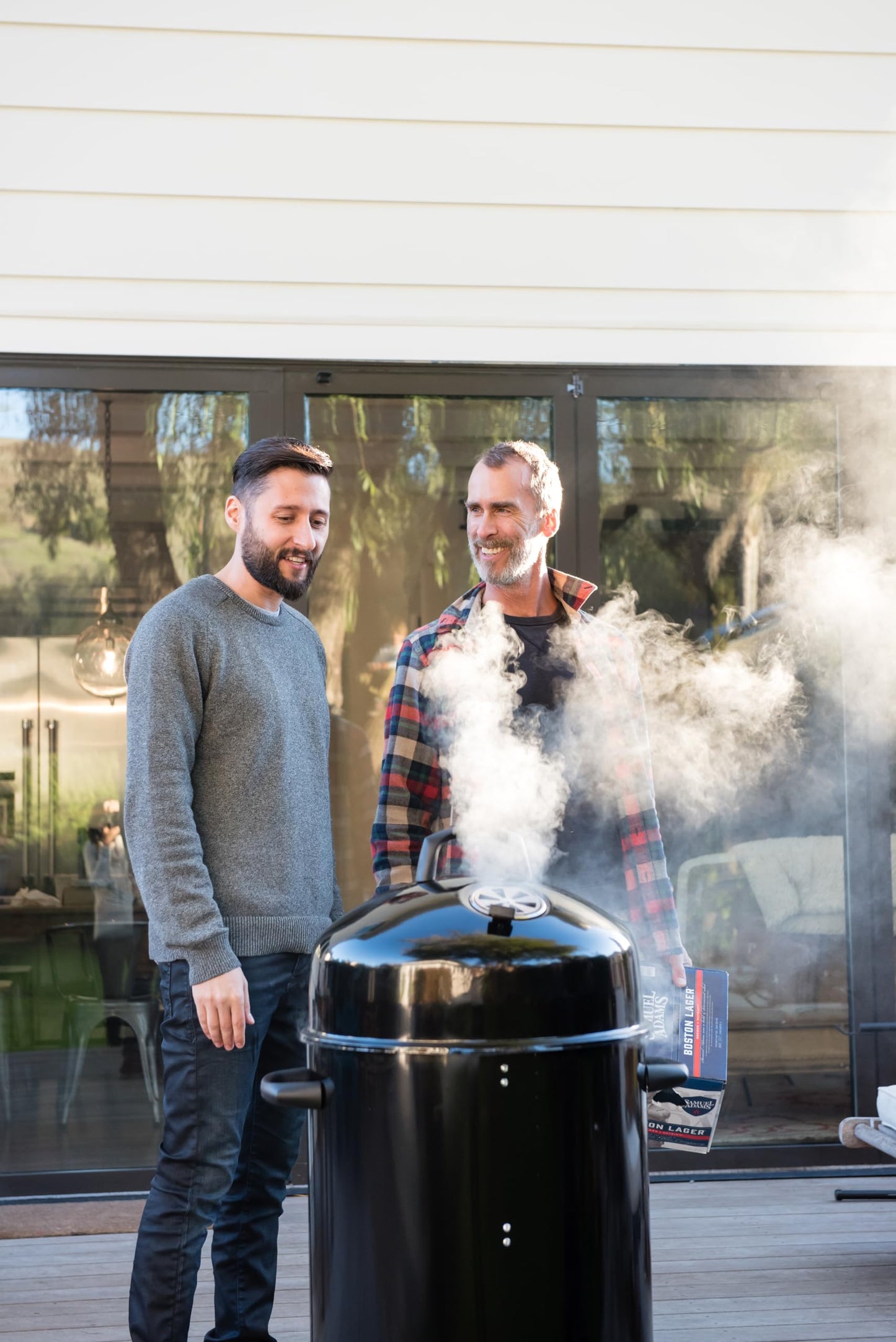 Cuisinart 18” Vertical Charcoal Smoker, Integrated Thermometer, Water Bowl and Dual Vents Perfect for Smoked Brisket, Chrome Plated Grates Smoker Grill for BBQ, Camping, Tailgates