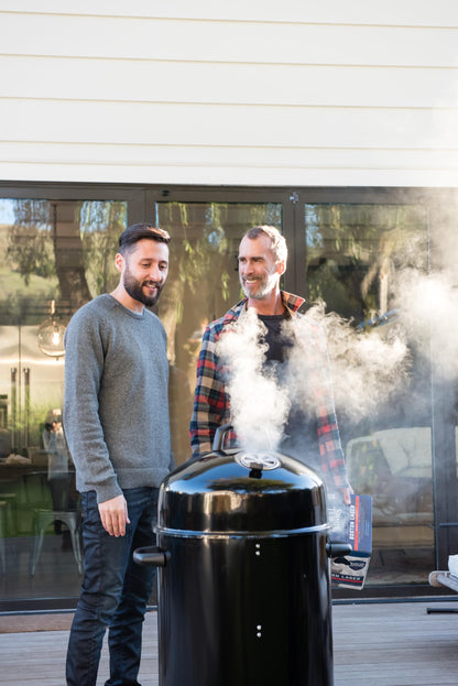 Cuisinart 18” Vertical Charcoal Smoker, Integrated Thermometer, Water Bowl and Dual Vents Perfect for Smoked Brisket, Chrome Plated Grates Smoker Grill for BBQ, Camping, Tailgates