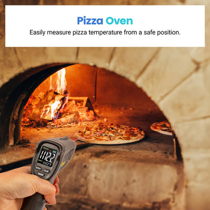 Etekcity Temperature Gun Infrared Thermometer -58°F 1130°F, Digital Laser Heat Gun for Pizza Ovens, Griddles, Meat, Refrigerators, Engines, HVAC, Kitchen & Pool Accessories