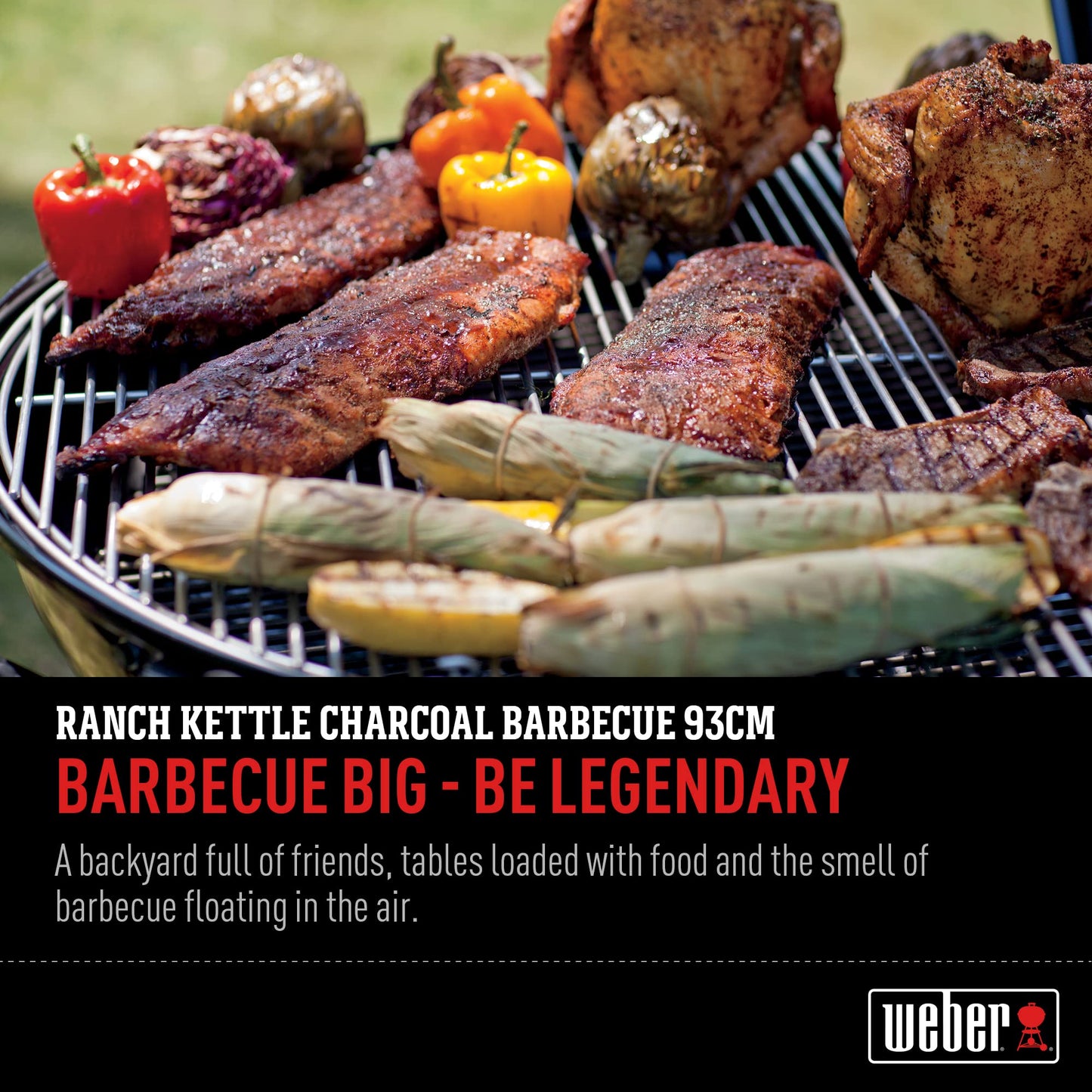 Weber The Ranch Charcoal Kettle Grill