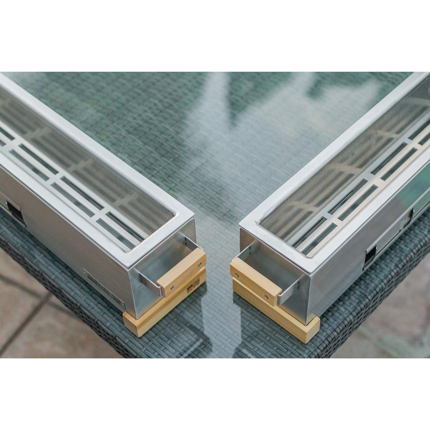 Bincho Grill GR915L Yakitori Charcoal Grill, 36” Japanese Style Tabletop Robata BBQ – Stainless Steel, Commercial Grade, Hibachi for Skewers – Authentic, Heavy-Duty, Rust-Resistant