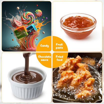 Photect 2 Pcs Candy Thermometer with Pot Clip 8" Deep Fry Oil Thermometer Instant Read Cooking Food Thermograph Sugar Syrup Jam Jelly Oil Temperature Kitchen Accessories for Home Cooking(Yellow)