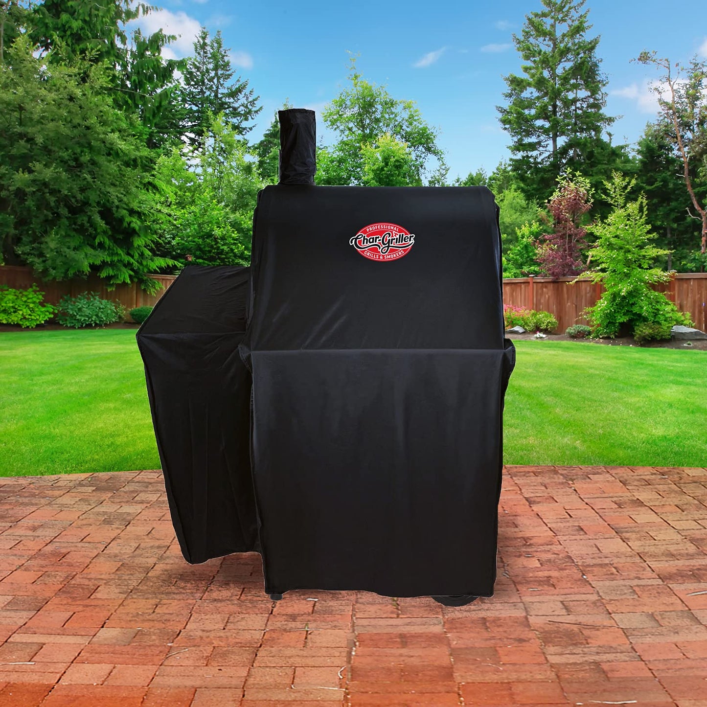 Char-Griller 2323 Wrangler Charcoal Grill Cover, Black