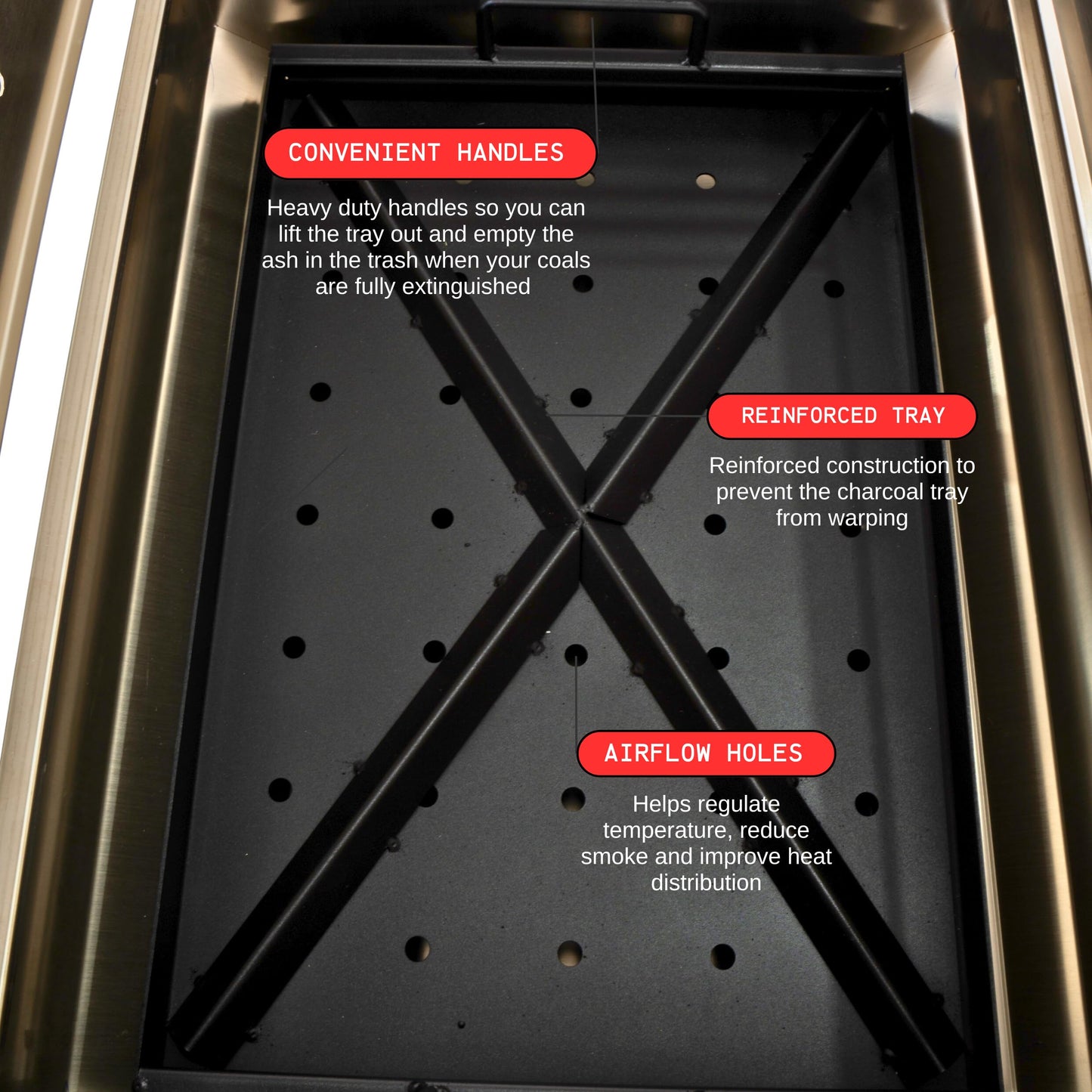 Bacana Grills All-in-One Brazilian BBQ Grill - 7 skewers - Churrasco - Multi Rotisserie - Stainless Steel - Portable Wood Fire & Charcoal Gaucho Churrasqueira Chicken Grill