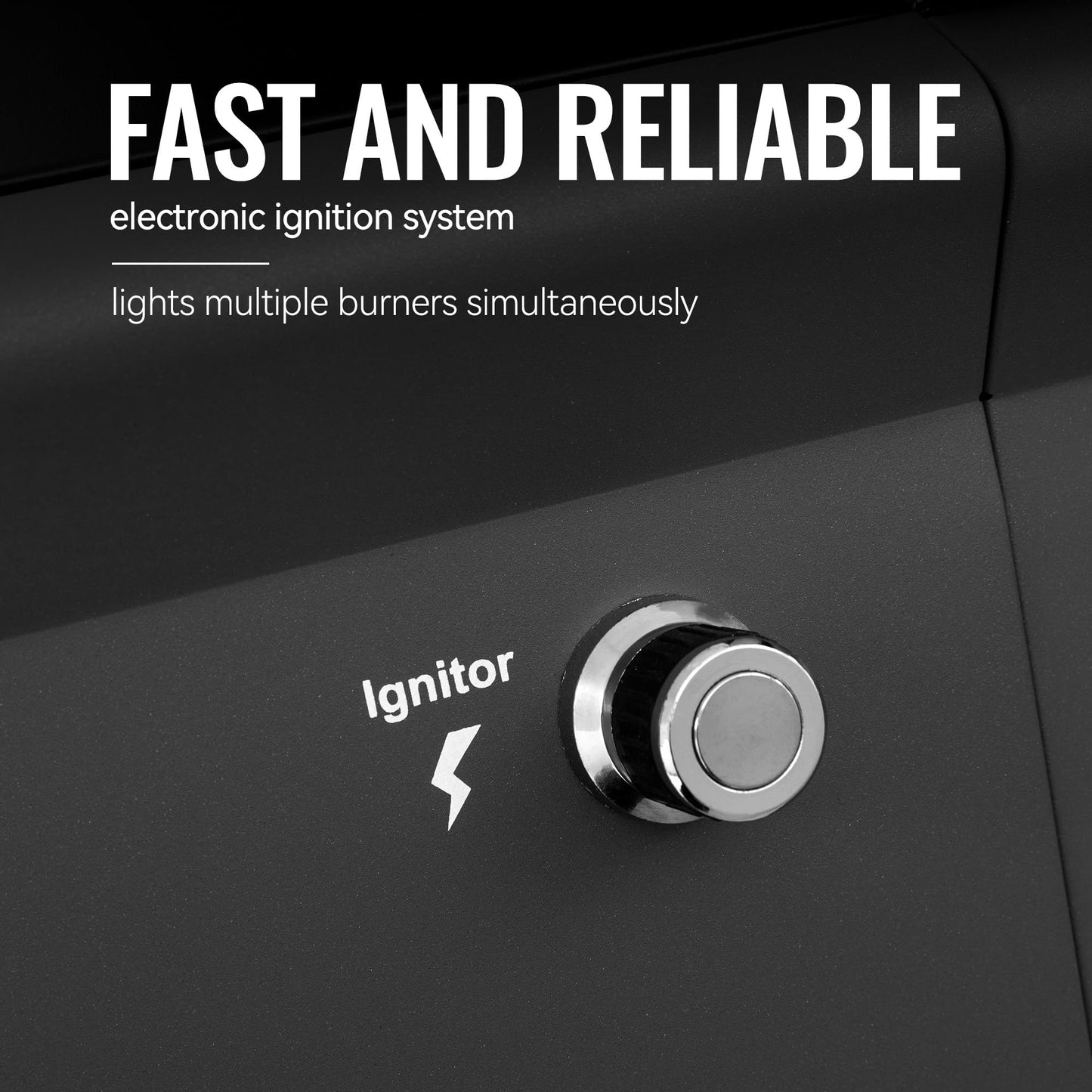 Royal Gourmet GA4401T 4 Burner Propane Gas Grill with Porcelain-enameled Cast Iron Grates, Outdoor BBQ Grill with Warming Rack for Outdoor Cooking and Backyard Barbecues, Black and Gray