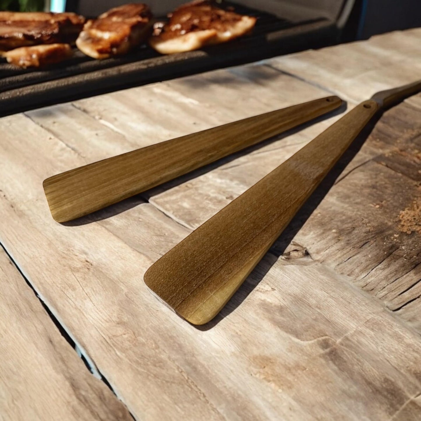ELAR-Handmade Walnut Wood Spatula Set - Eco-Friendly, Non-Toxic, Natural & Sustainable Kitchen Utensils