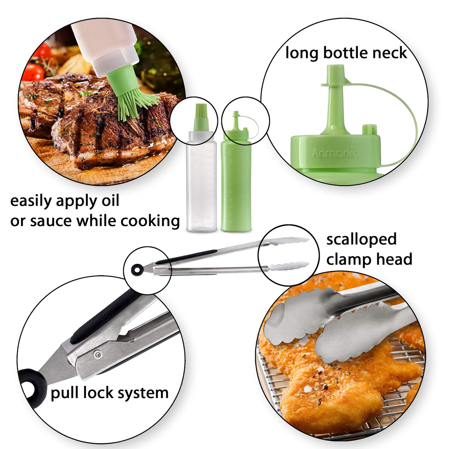 Metal Spatula Set of 4 - Griddle Accessories kit - Grill Flat Spatula Pancake Flipper Hamburger Turner - Metal Utensil Great for BBQ Grill Flat Top Cast Iron Griddle