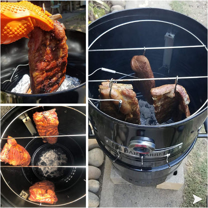 Big Bad Barrel BBQ Smoker Grill 5 in 1 Barrel can be used as a Smoker, Grill, Pizza Oven, Table and Fire Pit