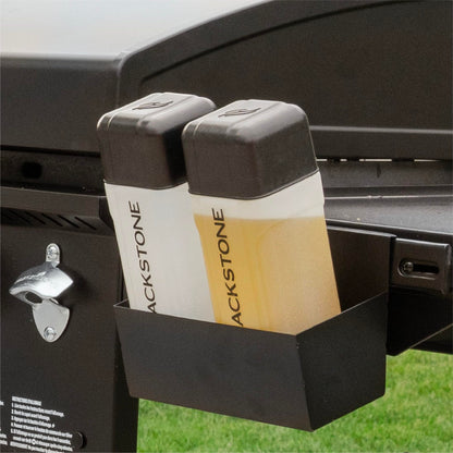 Blackstone 2322 Original 36" Griddle with X-Braced Hood and Omnivore Griddle Plate, Powder Coated Steel, Black