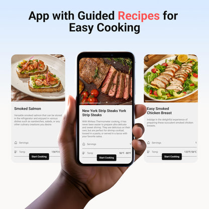 ThermoMaven Wireless Meat Thermometer with WiFi & Bluetooth, Standalone Base for Unlimited Range, NIST Certified Accuracy, Smart App Alerts for Grill, Oven, Smoker, BBQ