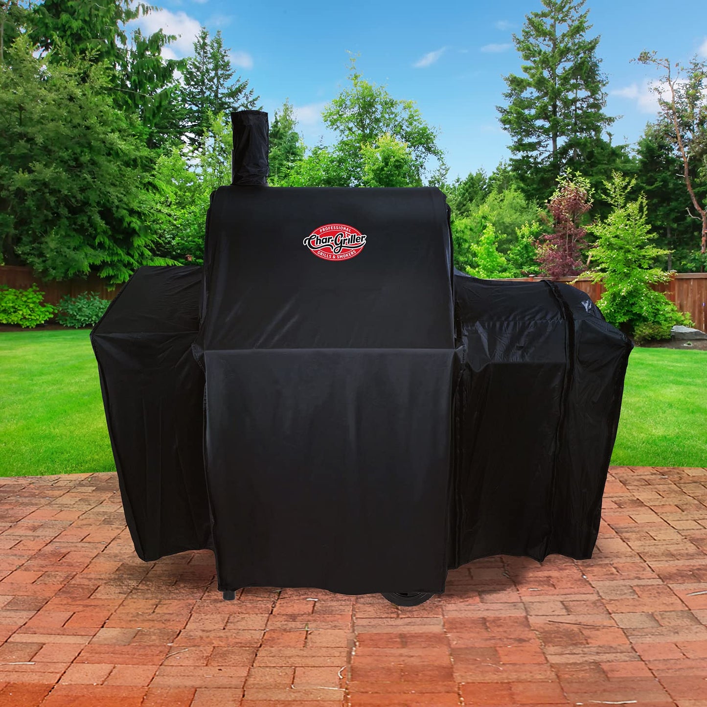Char-Griller 2323 Wrangler Charcoal Grill Cover, Black