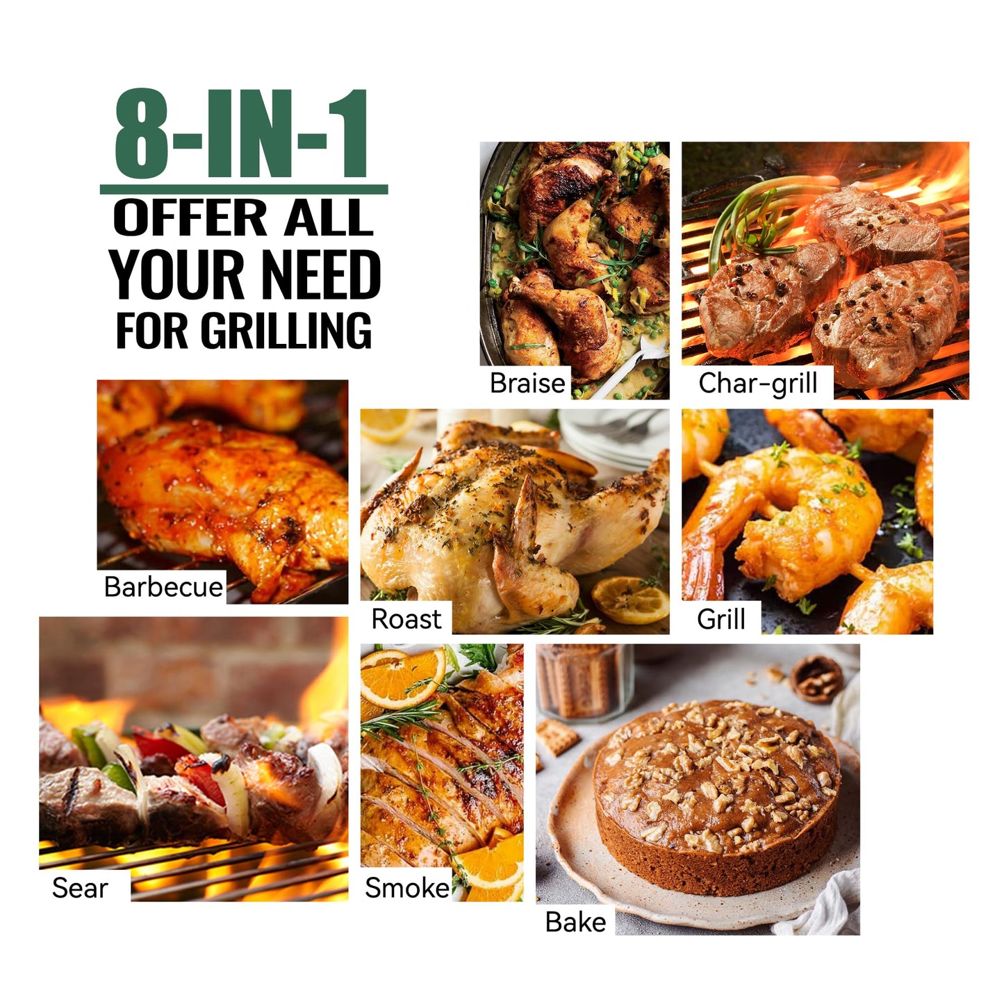 Z GRILLS Wood Pellet Grill Smoker with PID 2.1 Controller, 697 Cooking Area, Meat Probes, Rain Cover for Outdoor BBQ, 7002C