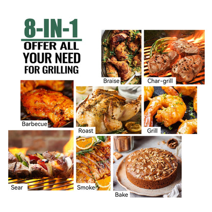 Z GRILLS Wood Pellet Grill Smoker with PID 2.1 Controller, 697 Cooking Area, Meat Probes, Rain Cover for Outdoor BBQ, 7002C