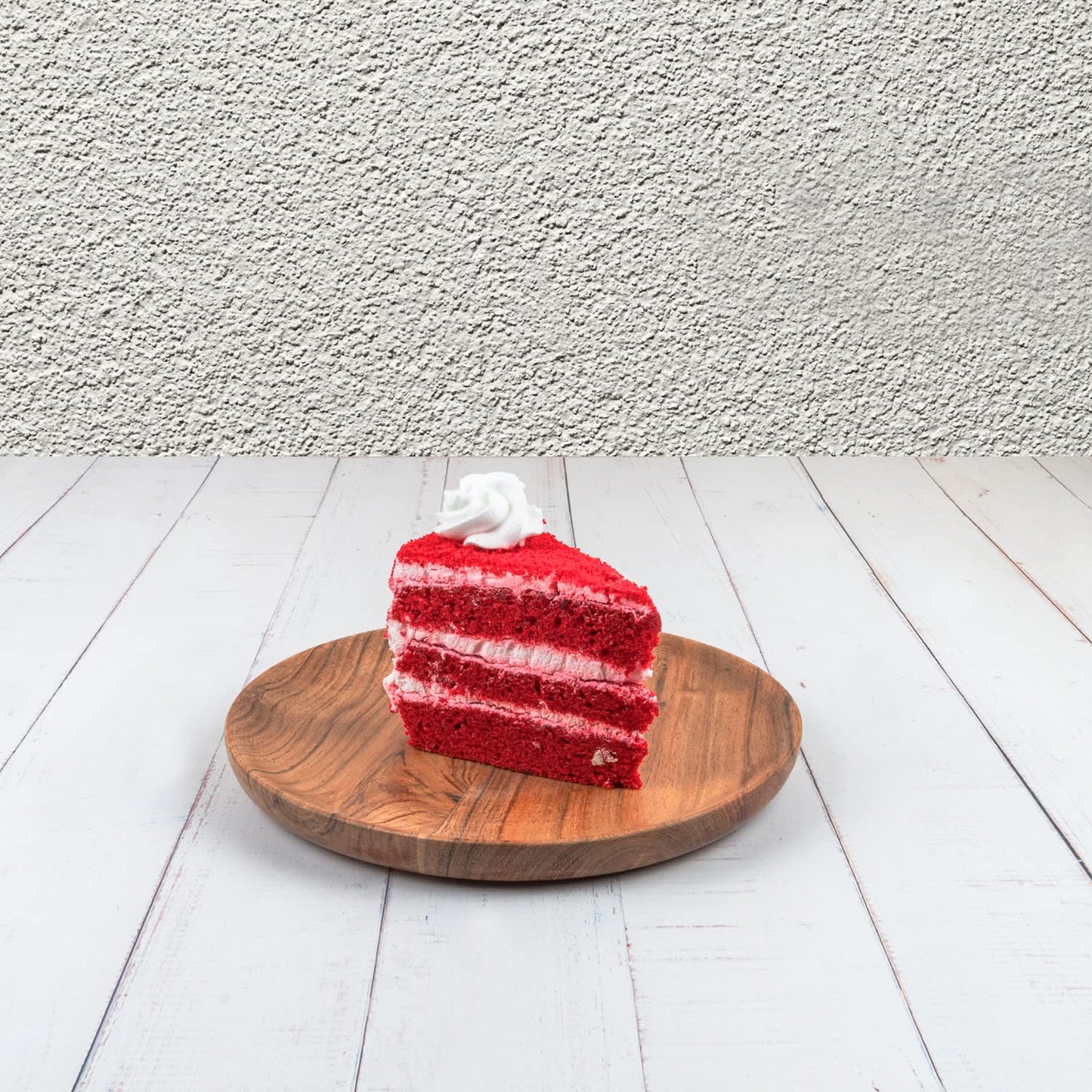 Samhita Acacia Wood Round Wood Plates Set of 4, Easy Cleaning & Lightweight for Dishes Snack, Dessert.(7" x 7" x 1")