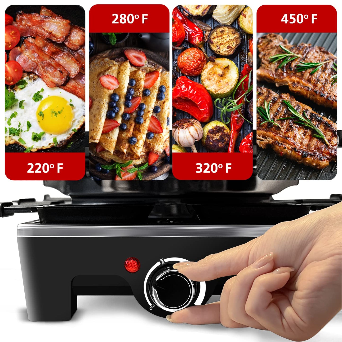 Raclette Grill, Techwood Electric Table Indoor Grill Korean BBQ Grill, Removable 2-in-1 Non-Stick Grill Plate, 1500W Fast Heating with 8 Cheese Melt Pans, Ideal for Parties and Family Fun