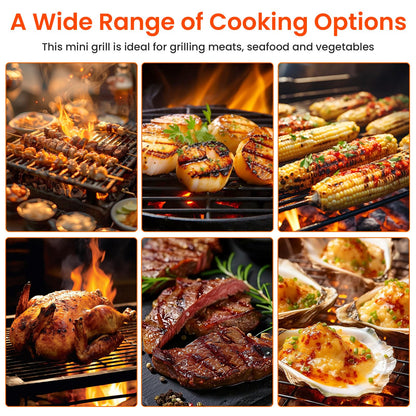 WGFOIP Japanese Barbecue Grill, Aluminum Alloy Grill Charcoal Stove Yakitori Grill Tabletop Smoker Grill for Outdoor Camping