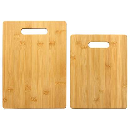 Totally Bamboo 2-Piece Cutting Board Set; 2 Assorted Sizes of Bamboo Wood Cutting Boards for Kitchen