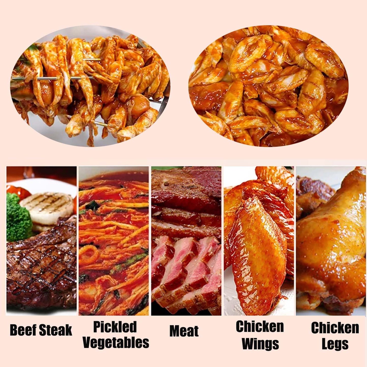 Yokoma Meat Vegetable Tumbler Marinator, 90L Capacity Marinate 47.5kg Commercial Electric Vacuum Pump Vegetable Marinating Machine Stainless Steel Meat Curing Marinator for for Jerky, Sausage, Bacon