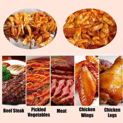 Yokoma Meat Vegetable Tumbler Marinator, 90L Capacity Marinate 47.5kg Commercial Electric Vacuum Pump Vegetable Marinating Machine Stainless Steel Meat Curing Marinator for for Jerky, Sausage, Bacon