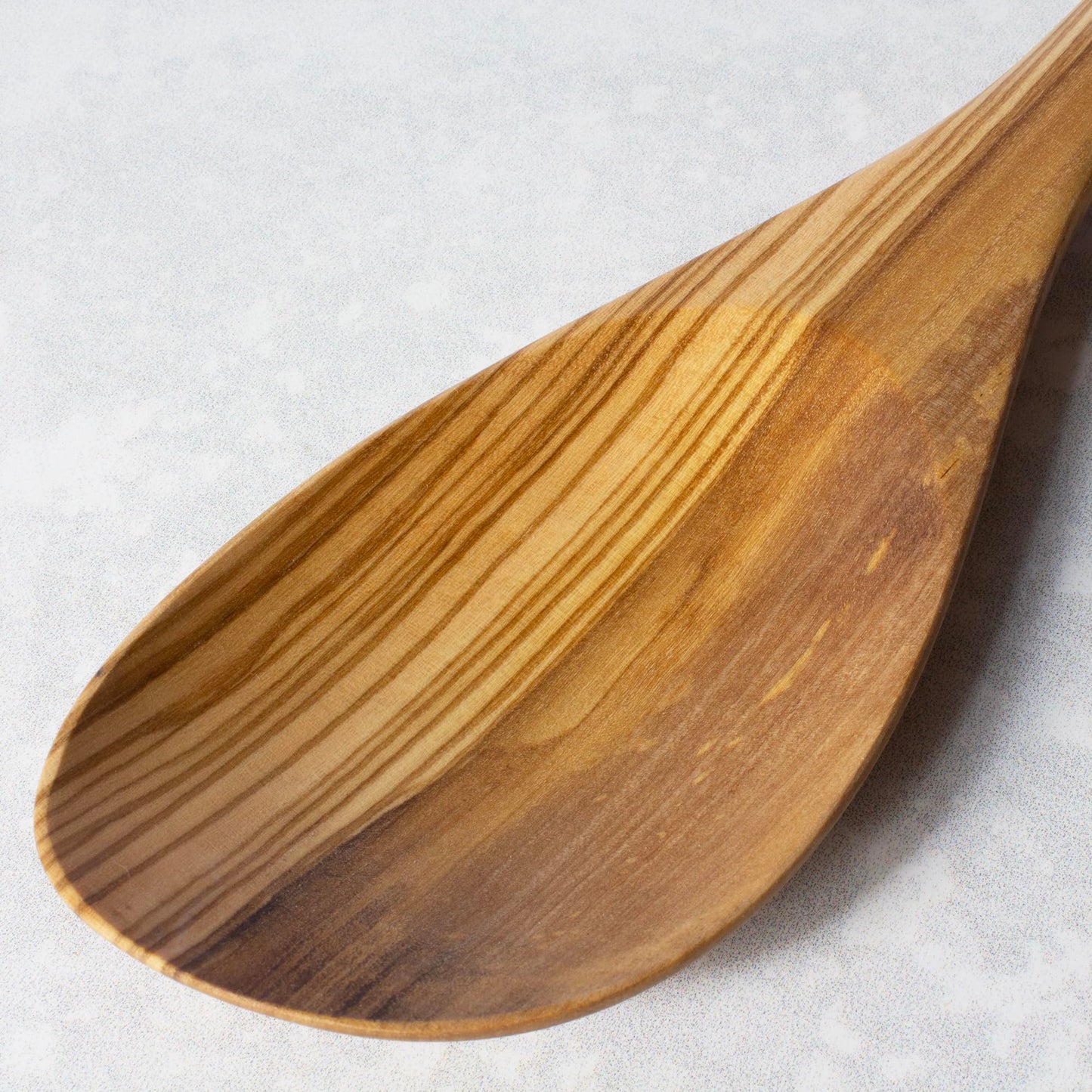Rock & Branch Olive Wood Cooking Spoon, Wooden Mixing Spoon for Cooking, Safe for Nonstick Cookware, 13" Long