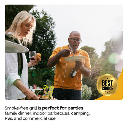 Premium Electric Griddle 27" - Smokeless Indoor Grill - Portable & Nonstick Electric Grill for Outdoor Use - Large Electric Griddle Nonstick with Adjustable Temperature & Even Heating by IDL Packaging