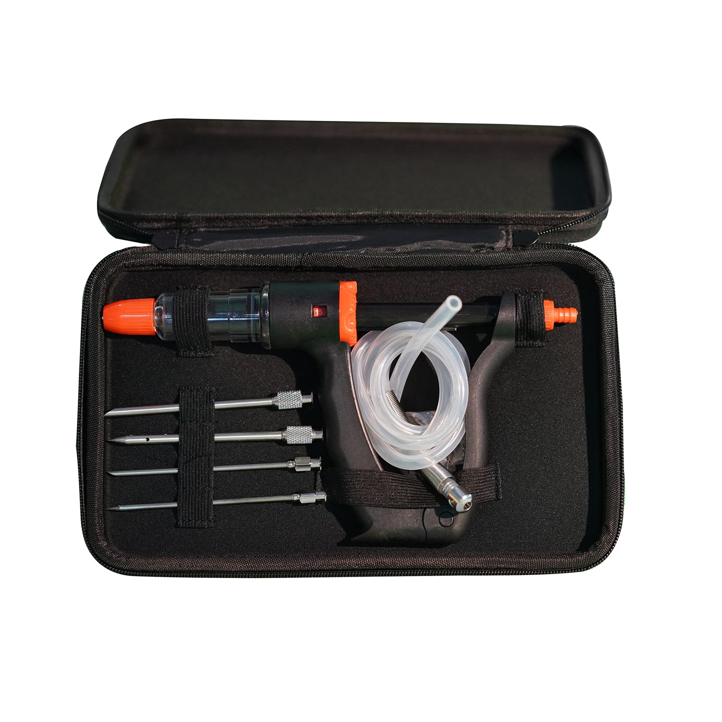 Marinade Injector Syringe Meat Needles, Seasoning Injector,Meat Injector Kit with Case,Injection Brine Marinades for Meat, Turkey, Chicken,Beef,Fish -15ml Barrel Chamber - 4 x 4.4 Inch S/S Needles