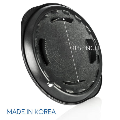 TECHEF - Stovetop Korean BBQ Non-Stick Grill Pan with Agni Portable Gas Stove Burner, Made in Korea (Grill Pan w Stove)