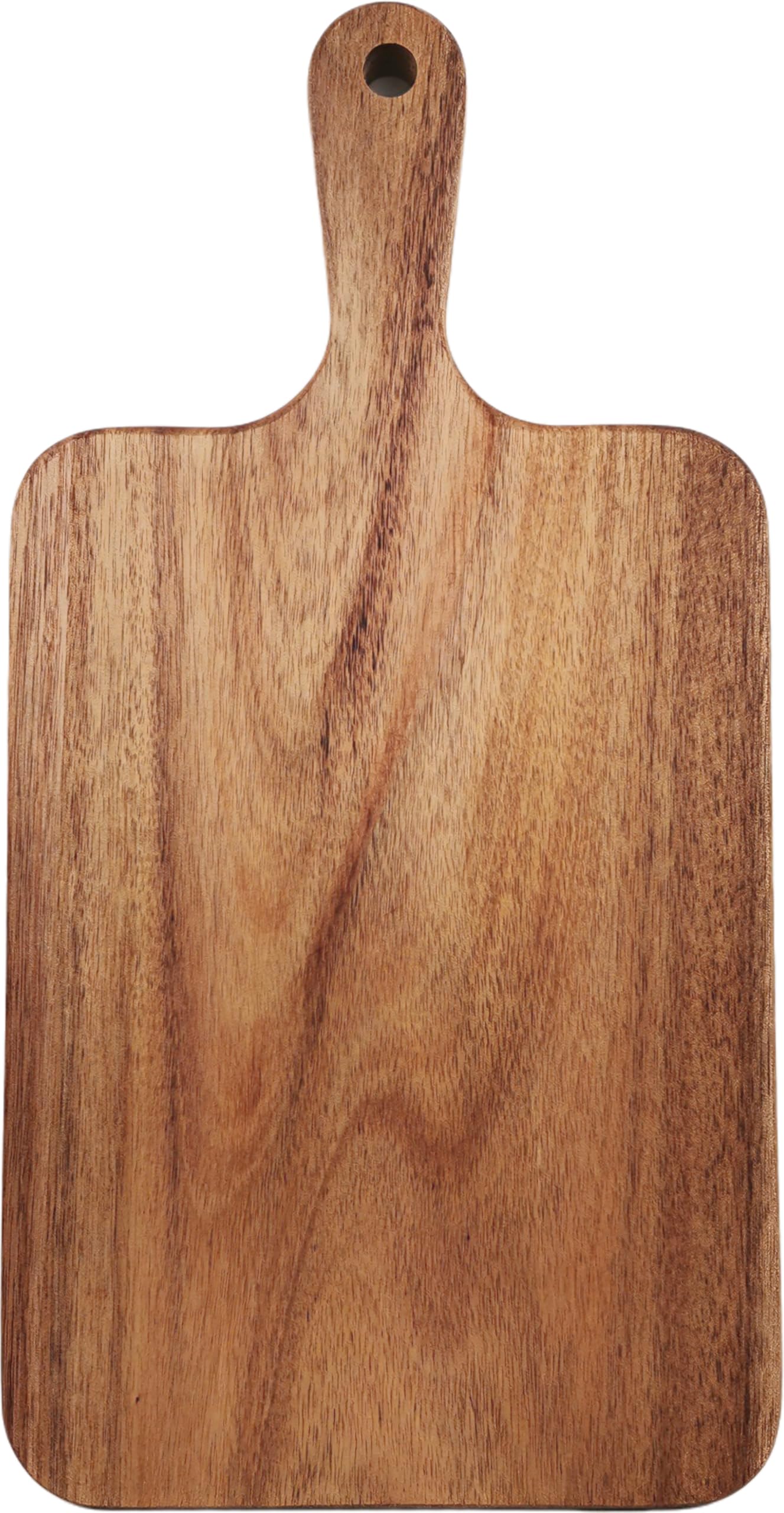 Selected Acacia Wood Cutting Board with Handle 13.7''X7'', Small Cutting Board, Wooden Cutting Board, Natural Wood, Oiled, Kitchen Item, Breakfact, Cake, Stylish, Bread, Fruits (Rectangular)