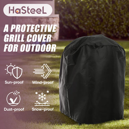 HaSteeL 18 Inch Charcoal Grill, 2-In-1 Kettle Outdoor Barbecue Grill, Portable Black BBQ Grill for Camping/Backyard/Patio/Picnic, Porcelain-Enameled Lid & Fire Bowl, 254.SQ.IN Cooking Area, 29Pcs