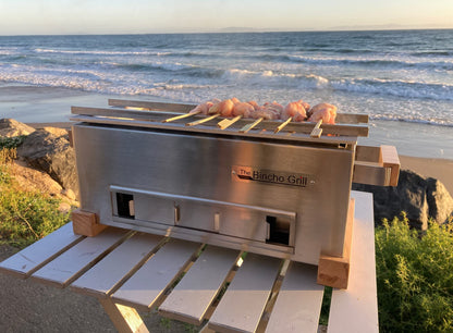 The Bincho Grill MG-168 Mini Yakitori Grill – Japanese Style Tabletop Charcoal Hibachi BBQ – Small Binchotan Grill for Authentic Japanese Grilling – Portable and Durable