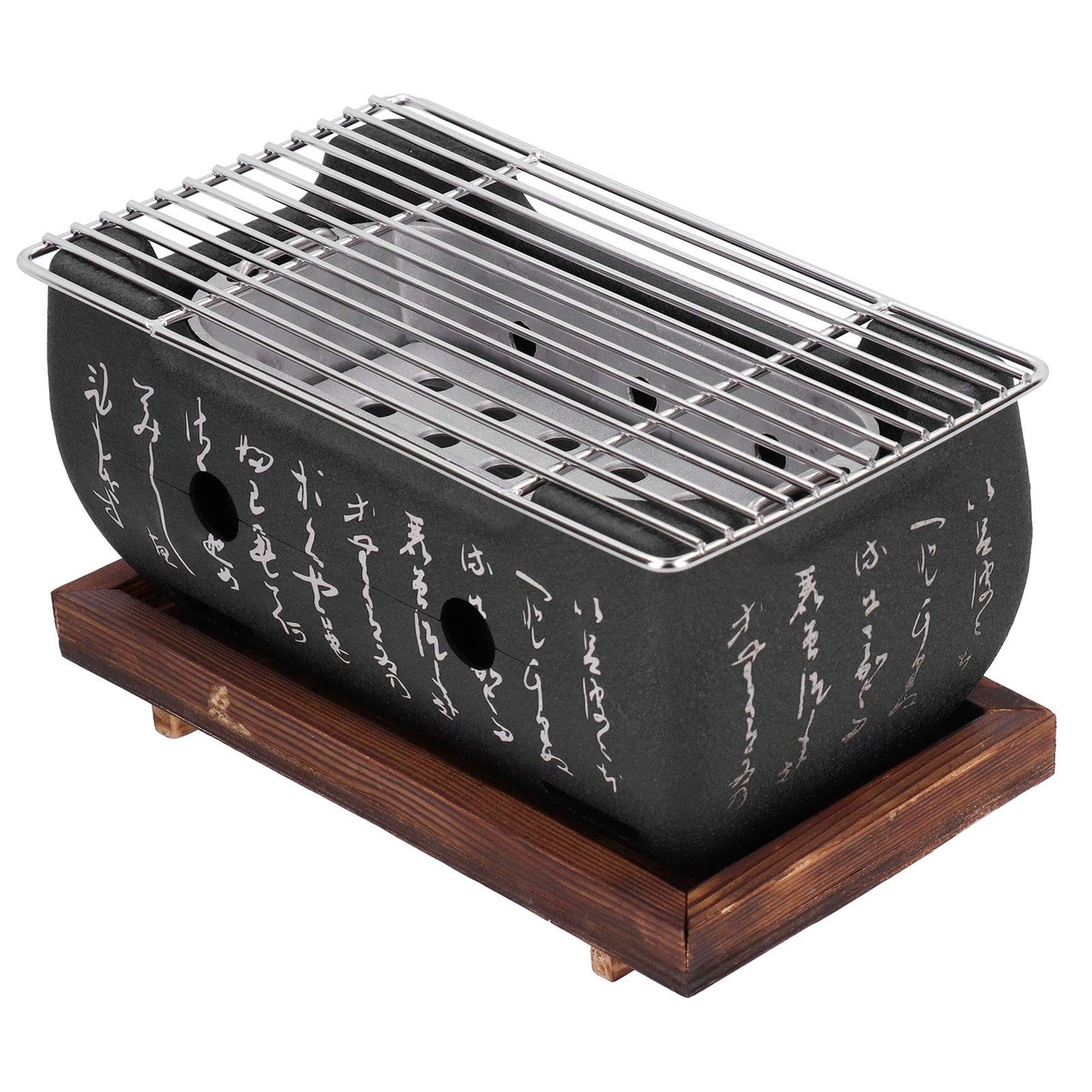 WGFOIP Japanese Barbecue Grill, Aluminum Alloy Grill Charcoal Stove Yakitori Grill Tabletop Smoker Grill for Outdoor Camping