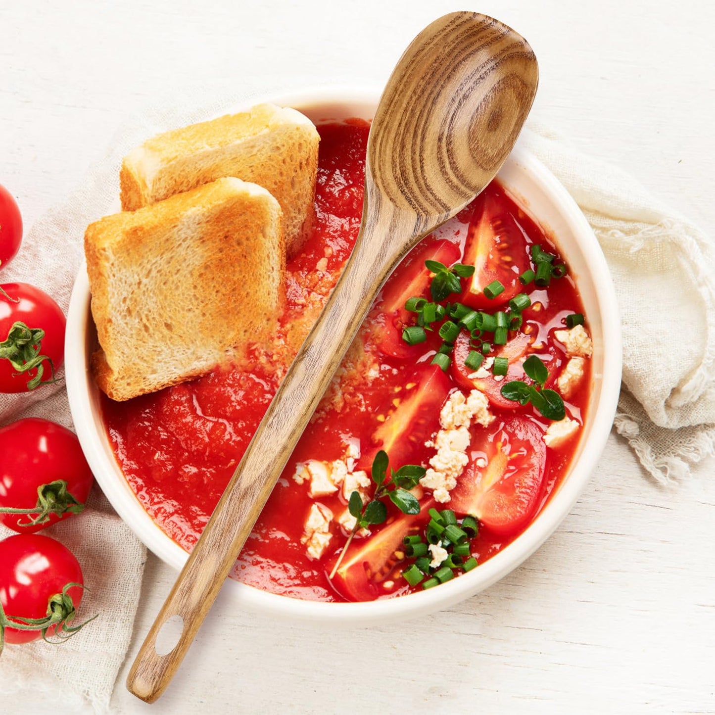 3 Piece Wooden Spoons for Cooking Spoon Set Wood Cooking Utensils Serving Spoon Kitchen Spatula Large Mixing Spoon Long Baking Ladle Bamboo Stirring Non Toxic Spoons Kitchen Tools Utensil