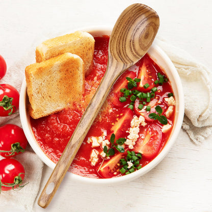 3 Piece Wooden Spoons for Cooking Spoon Set Wood Cooking Utensils Serving Spoon Kitchen Spatula Large Mixing Spoon Long Baking Ladle Bamboo Stirring Non Toxic Spoons Kitchen Tools Utensil