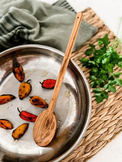 Cilio Toscana Olivewood Utensil Set Includes Assorted Cooking and Serving Spatulas, Turners and Spoons Natural, 7-Piece