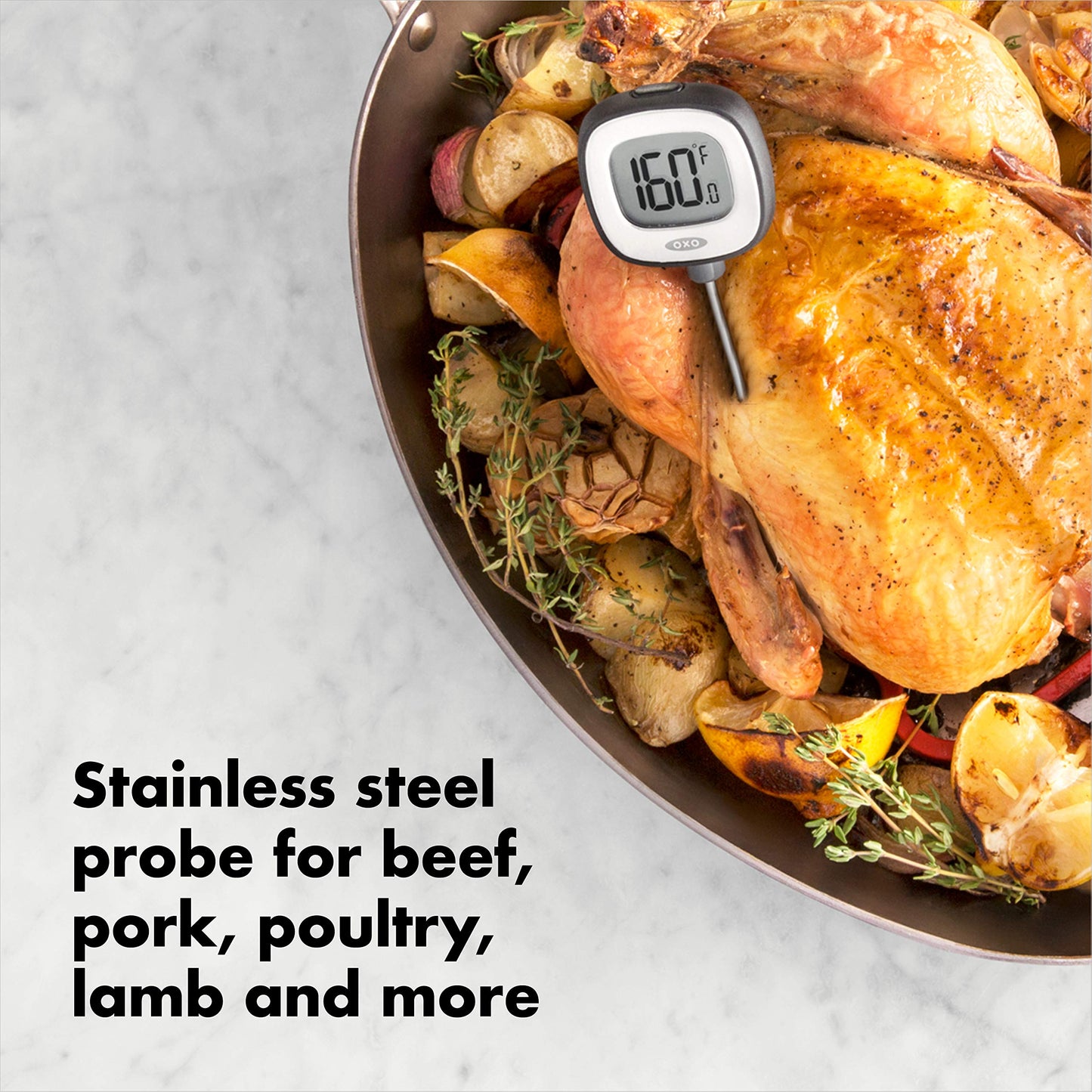 OXO Good Grips Chef's Precision Digital Instant Read Thermometer, Black