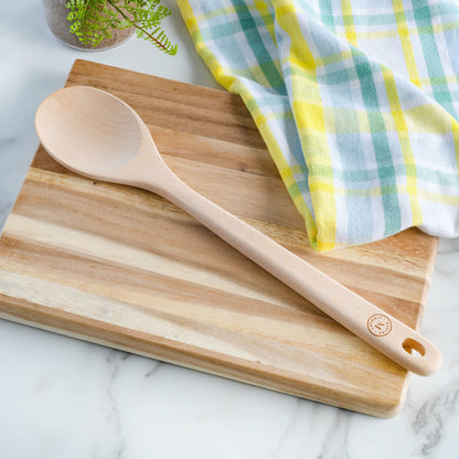 Martha Stewart Bainford Extra Large 14" Solid Wood Spoon - Beech Wood
