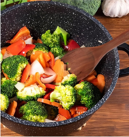 Wooden Cooking Utensils Set,Wooden Spoons for Cooking,16-Piece Wooden Cookware Set Suitable for Non-Stick Cookware and Pans, Natural Wood Material, Lightweight and Durable