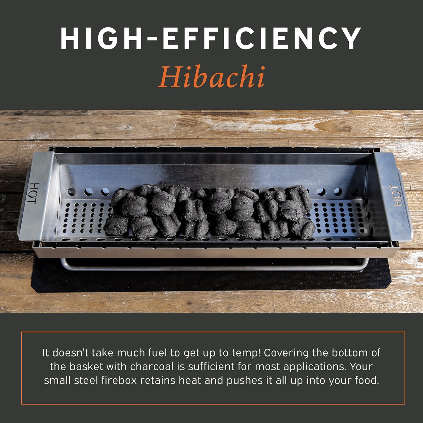 Hickory Summit Hibachi Grill Outdoor Complete Kit - Yakitori Grill - Japanese Tabletop Grilling - Konro Mangal - Binchotan Charcoal BBQ - Perfect for the Park and Your Backyard