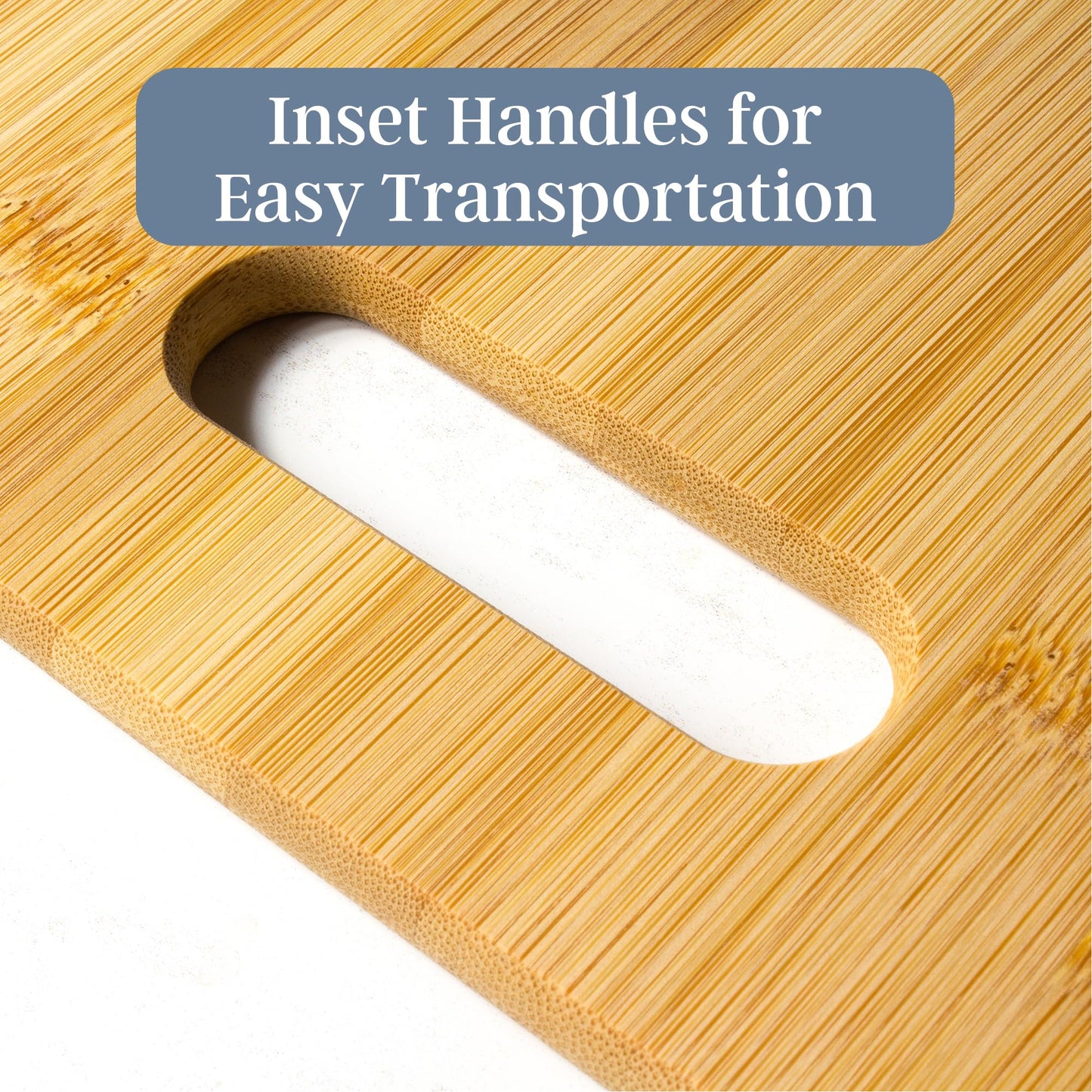 Totally Bamboo 2-Piece Cutting Board Set; 2 Assorted Sizes of Bamboo Wood Cutting Boards for Kitchen